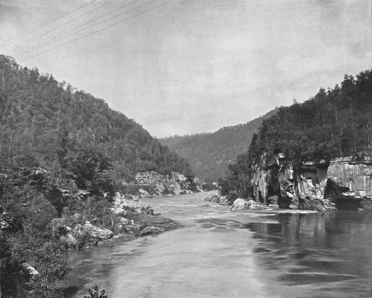 Dragon Gorge, New River, West Virginia, USA, c1900. af Unbekannt