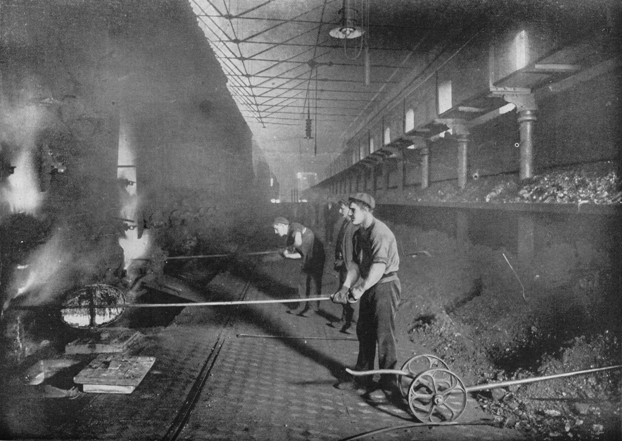 Håndtegning af replikker, South Metropolitan Gasworks, Peckham, London, 1903 1903 af Unbekannt