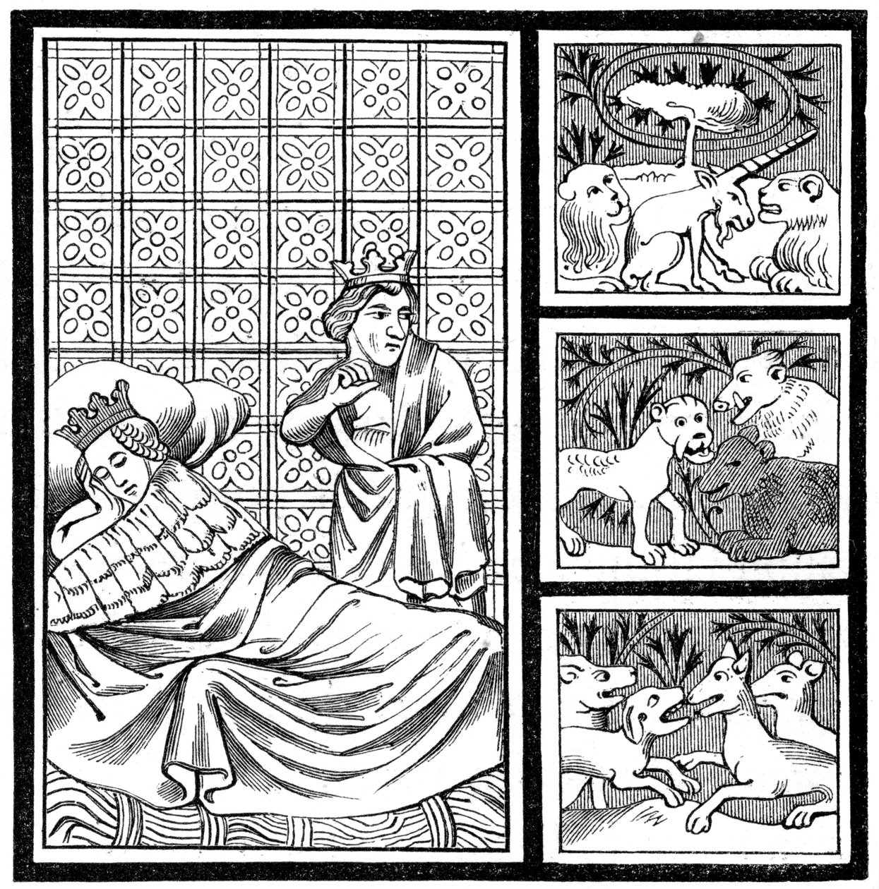 Dream of Childéric, 1849 af Unbekannt