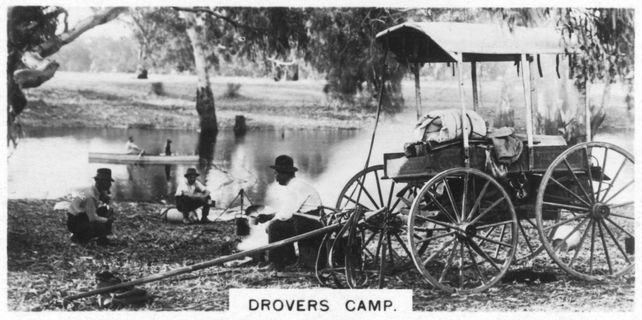 Drovers lejr, Australien, 1928 af Unbekannt