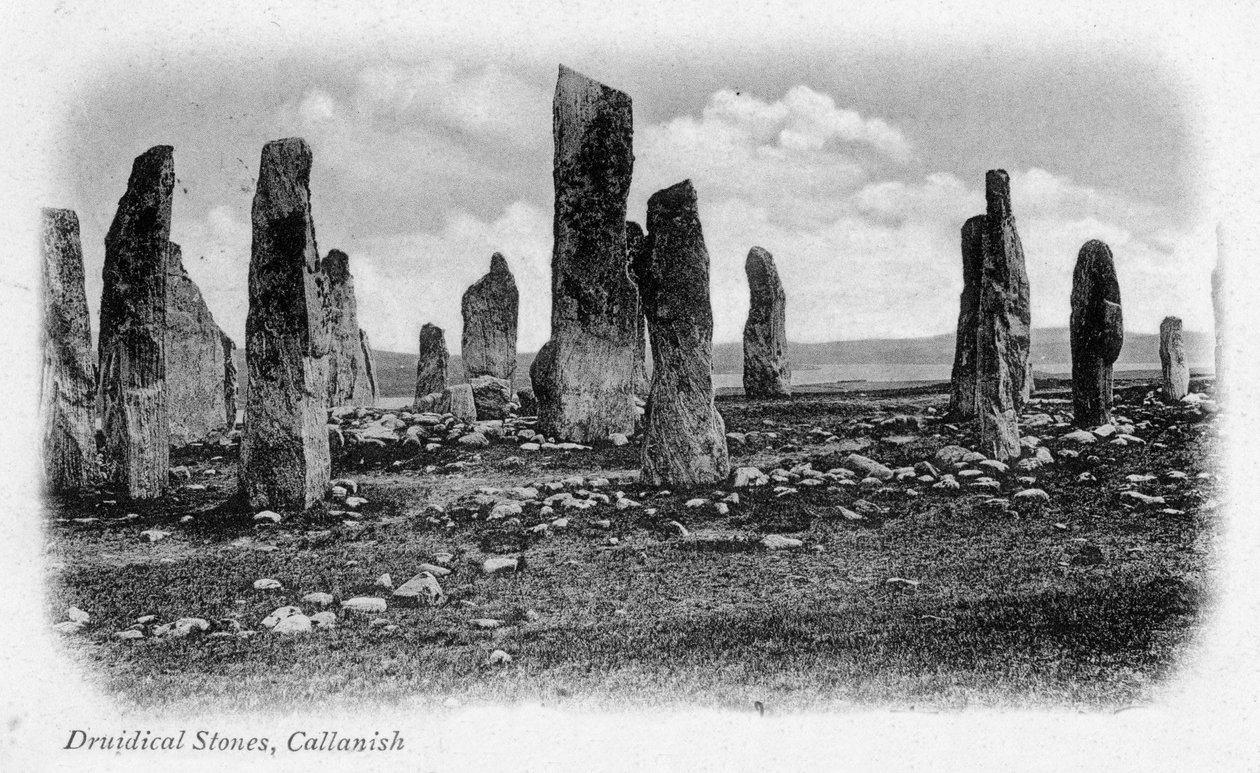 Druidical Stones, Callanish, Isle of Lewis, Western Isles, Skotland, 1902 af Unbekannt