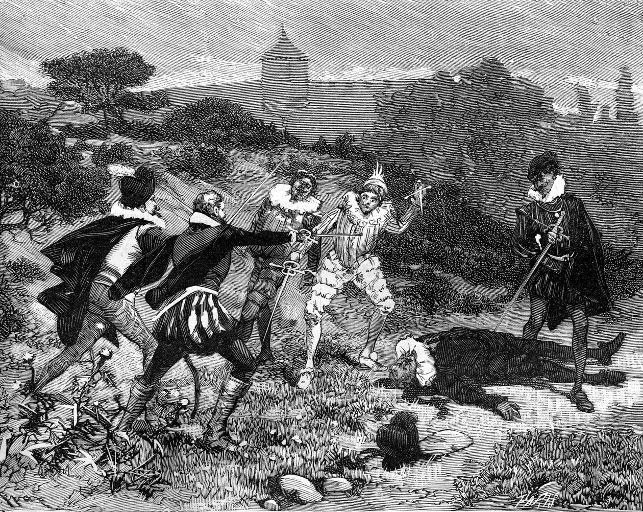 Duel of the Mignons, 27. april 1578 1882-1884 af Unbekannt