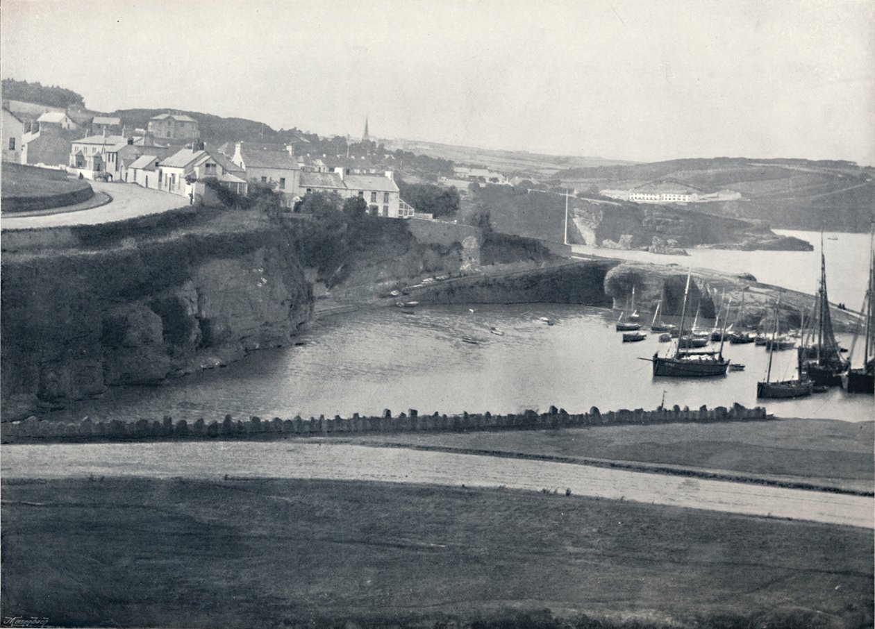 Dunmore - The Town and the Harbour, 1895 af Unbekannt