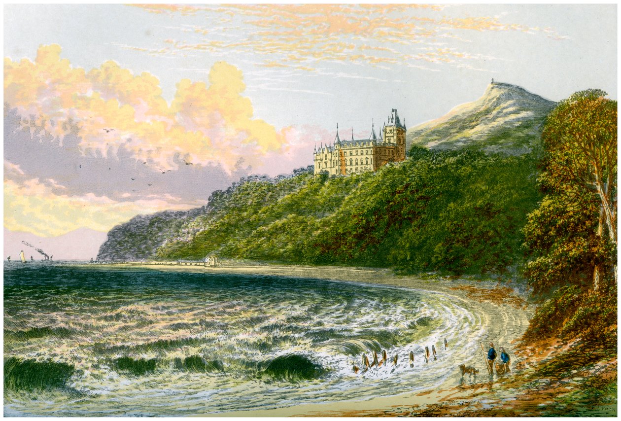 Dunrobin Castle, Sutherland, Skotland, hjemsted for hertugen af Sutherland, c1880 af Unbekannt
