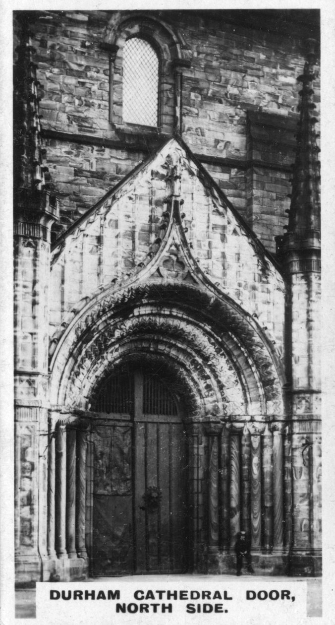 Døren til Durham Cathedral, nordsiden, c1920
