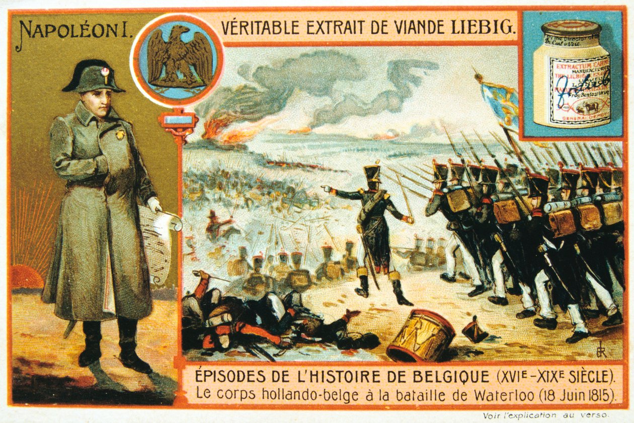 Hollandsk-belgiske tropper i slaget ved Waterloo, 1815, slutningen af det 19. århundrede af Unbekannt