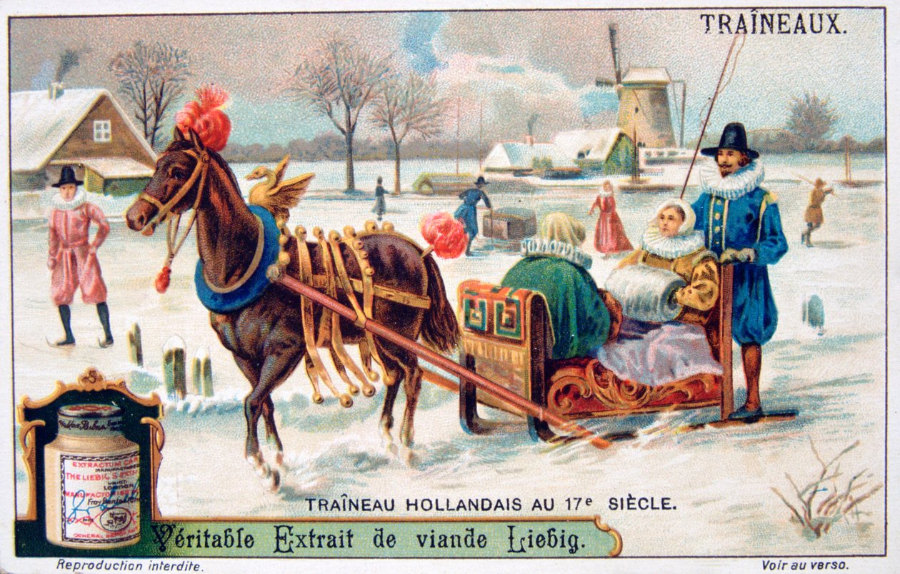 Hollandsk slæde, 1600-tallet, ca. 1900 af Unbekannt