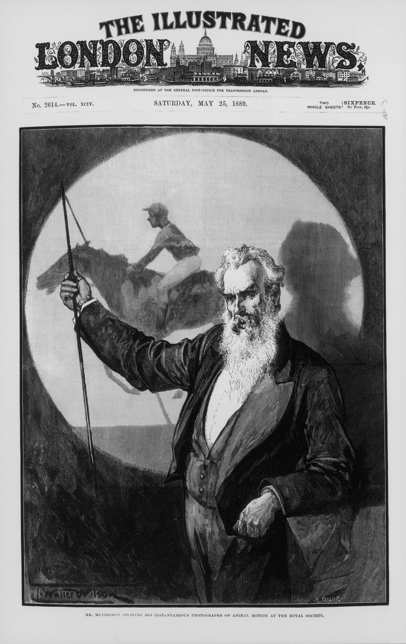 Eadweard James Muybridge, britisk-amerikansk fotografi-pioner, 1889 af Unbekannt