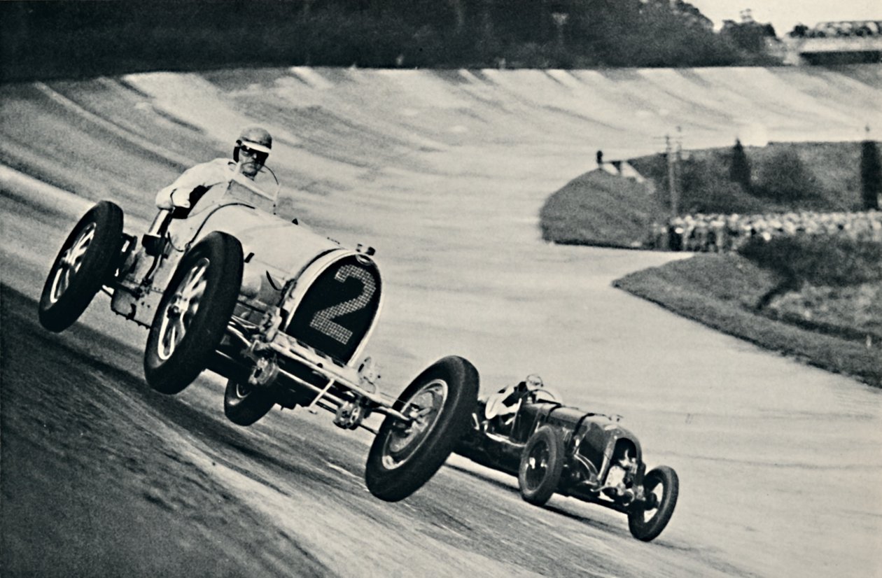 Earl Howe og Sir Henry Birkin løb i Brooklands, 1937 af Unbekannt