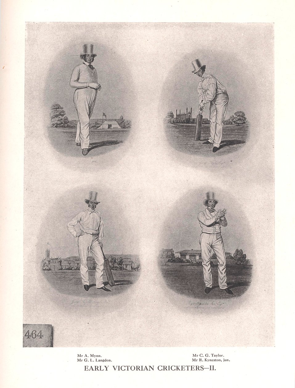 Tidlige victorianske cricketspillere, 19. århundrede 1912 af Unbekannt
