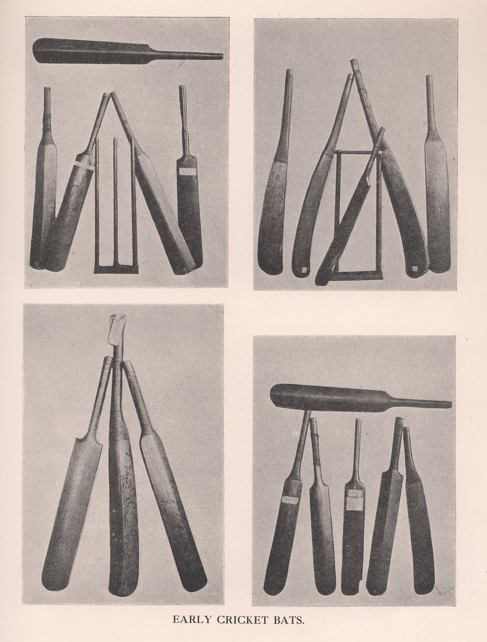 Tidlige cricketbat, 1912 af Unbekannt