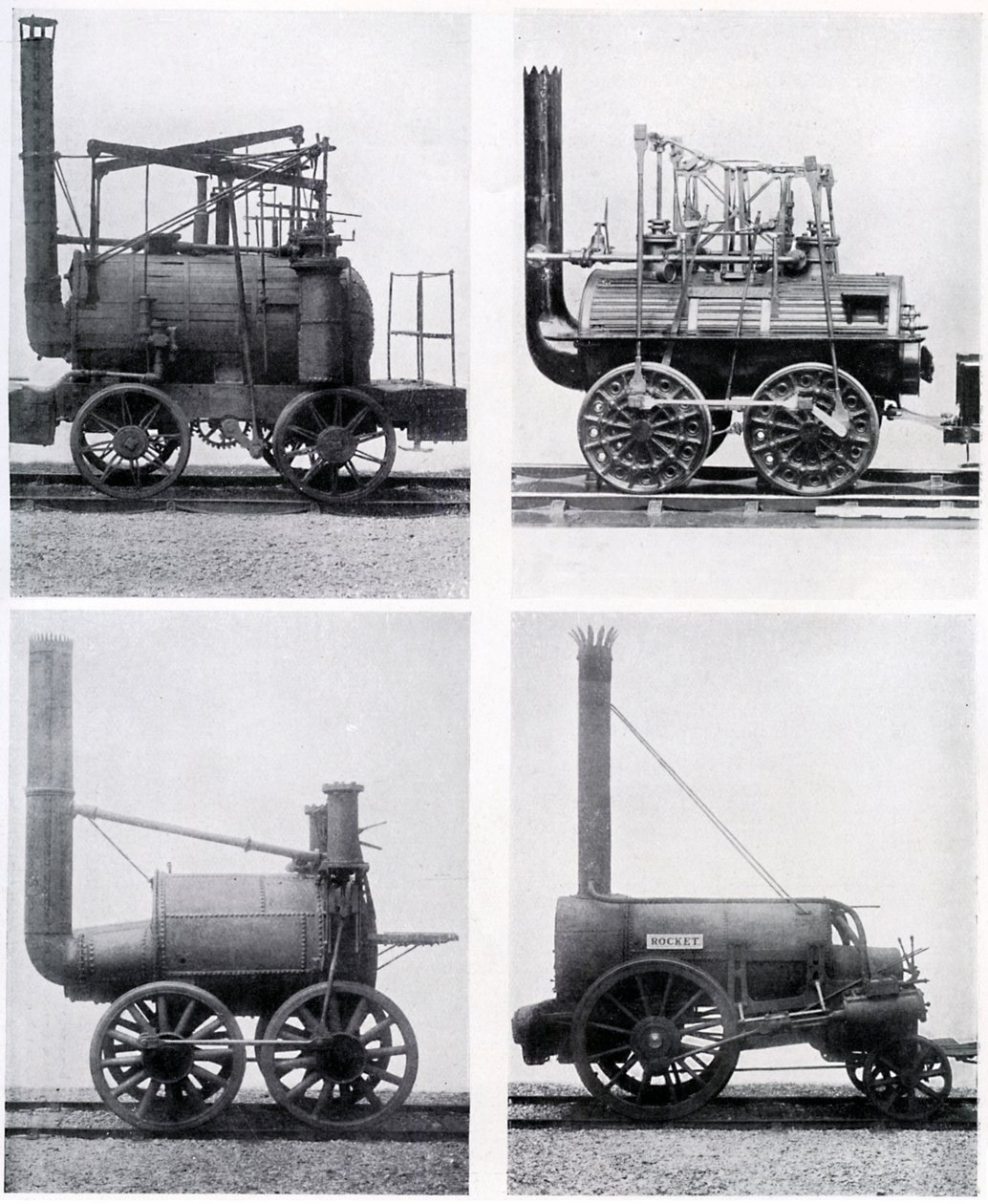 Tidlige lokomotiver, 1800-tallet, c1920 af Unbekannt