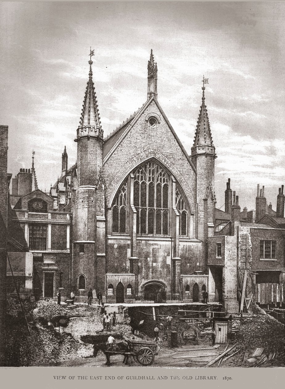 East End of Guild Hall and Library, 1870, 1886 af Unbekannt