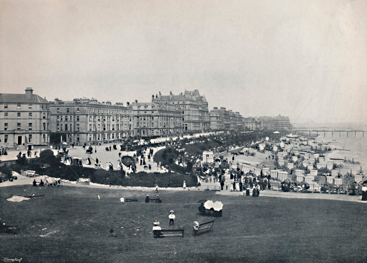 Eastbourne - Generel udsigt fra Wish Tower, 1895 af Unbekannt