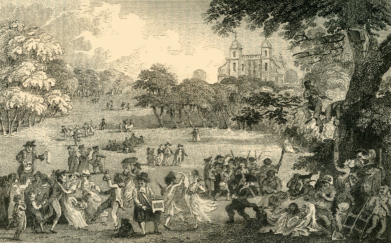 Påskedag i Greenwich Park, c1878. af Unbekannt