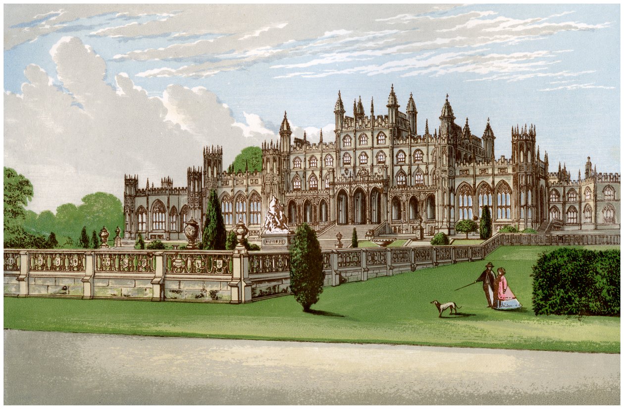 Eaton Hall, Cheshire, hjemsted for hertugen af Westminster, c1880 af Unbekannt