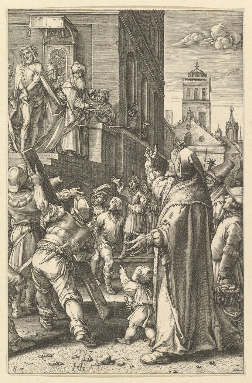 Ecce Homo, fra The Passion of Christ, ca. 1598-1617. af Unbekannt