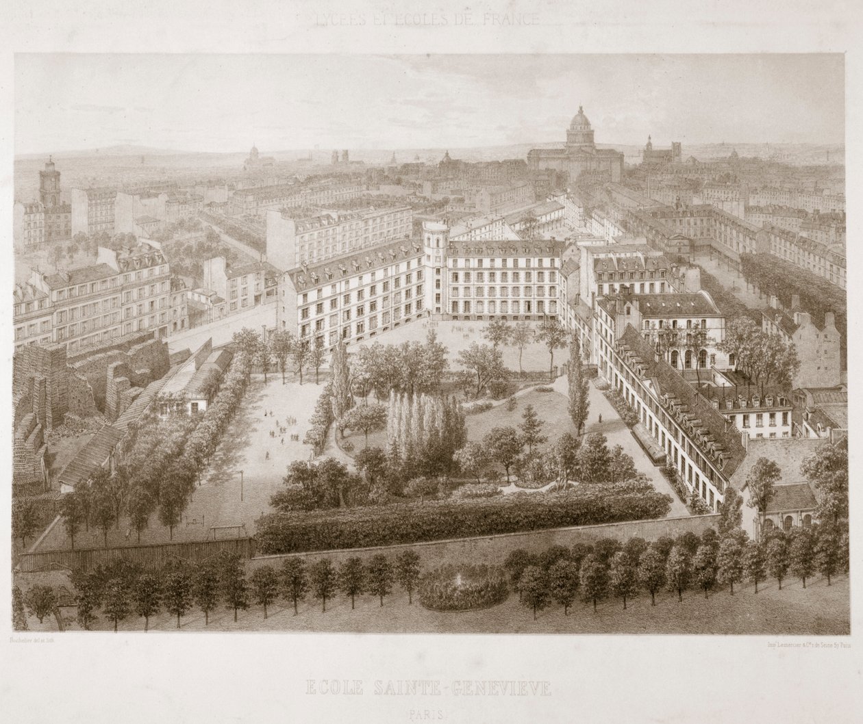 Ecole Sainte Genevieve, Paris, 1867 af Unbekannt