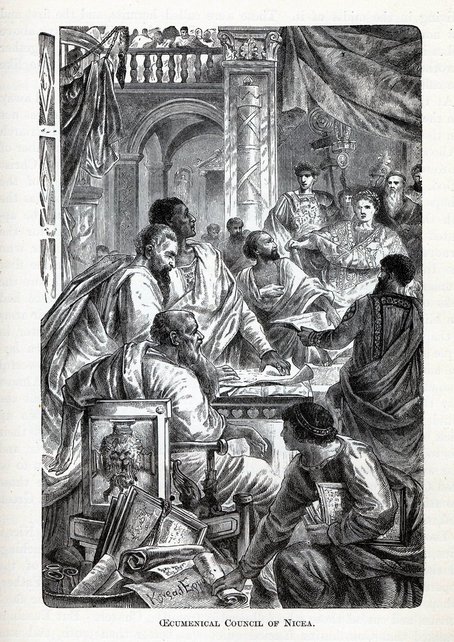 Det økumeniske råd i Nicea, 1882 af Unbekannt