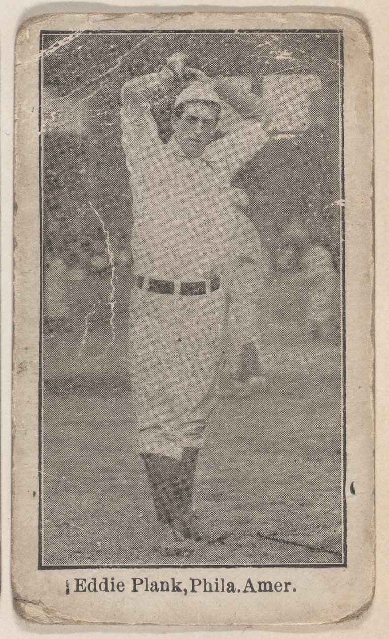 Eddie Plank, Philadelphia, American League, fra baseballspillersættet W500, ca. 1915. af Unbekannt