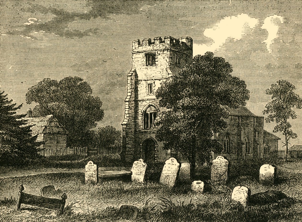 Edmonton Church, 1790, c1876. af Unbekannt