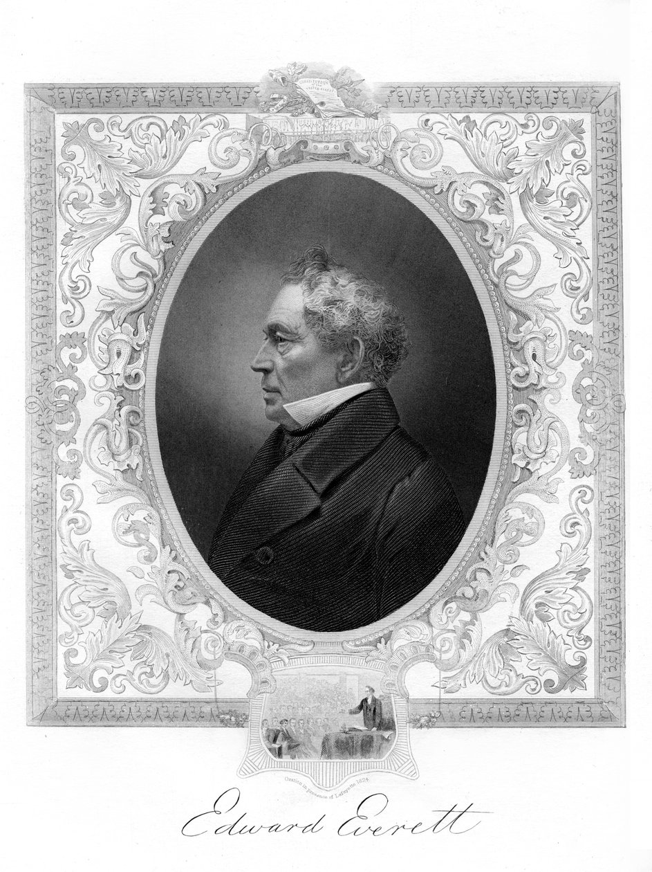 Edward Everett, amerikansk Whig Party-politiker fra Massachusetts, 1862-1867 af Unbekannt