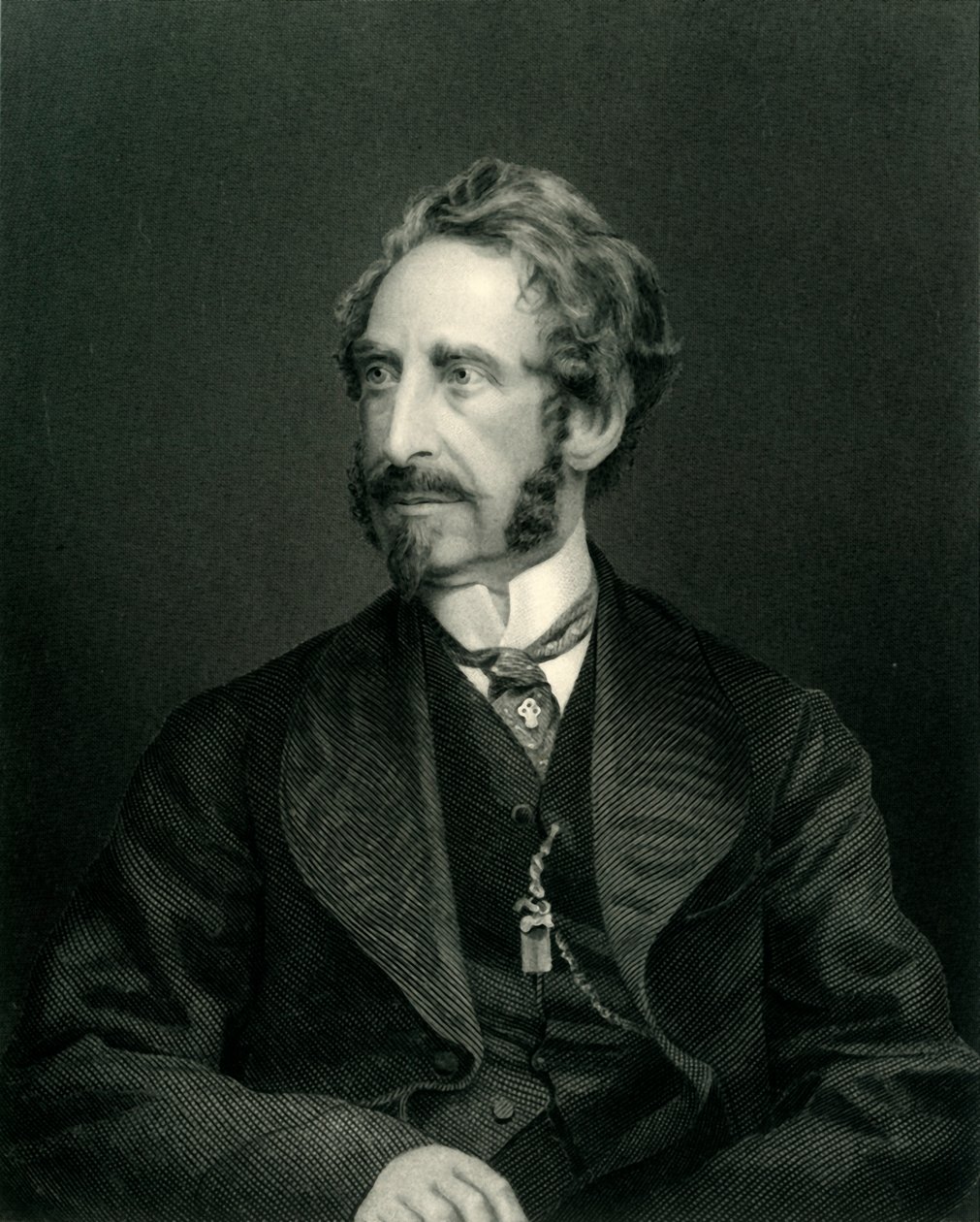 Edward G.E.L. Bulwer-Lytton, Lord Lytton, 1850, c1884. af Unbekannt
