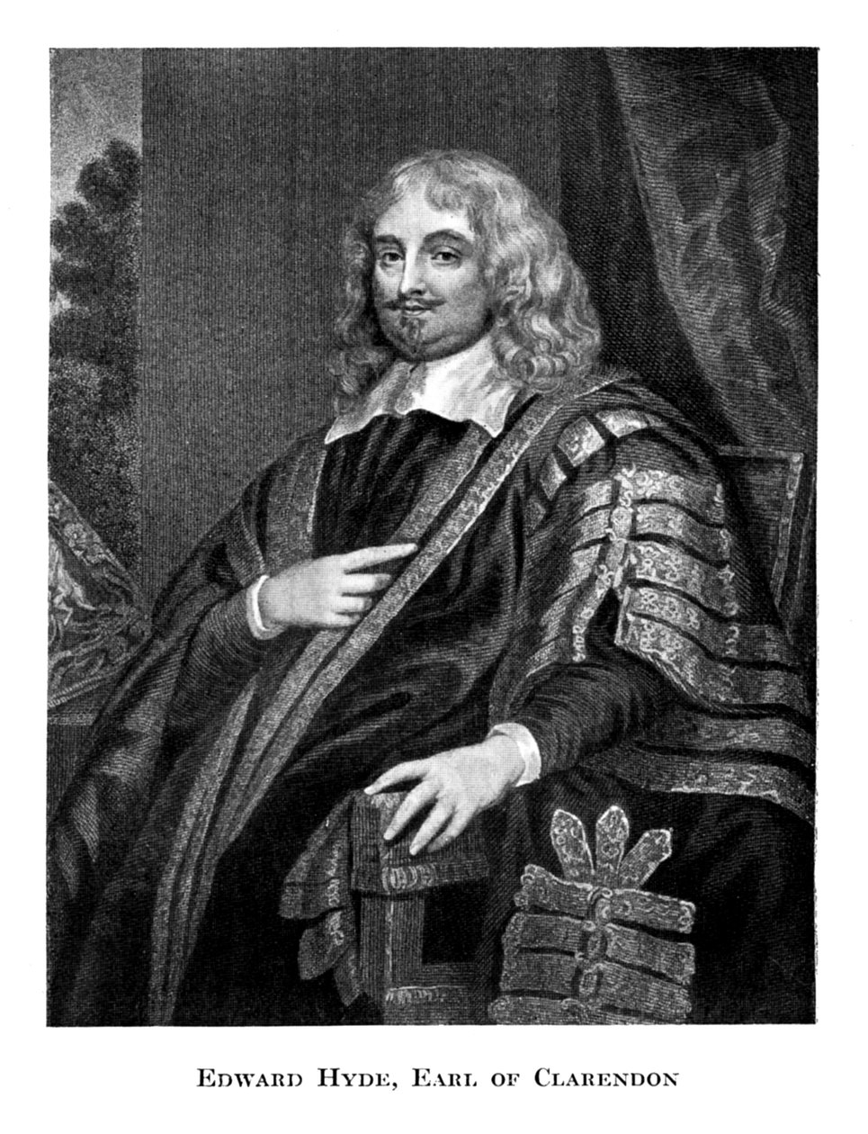 Edward Hyde 1609-1674, 1. jarl af Clarendon, 1800-tallet af Unbekannt