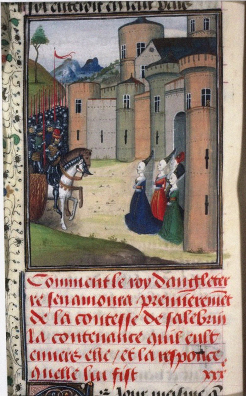 Edward III af England og Catherine Grandison. Miniature fra Chroniques dAngleterre af Jean de Wav af Unbekannt