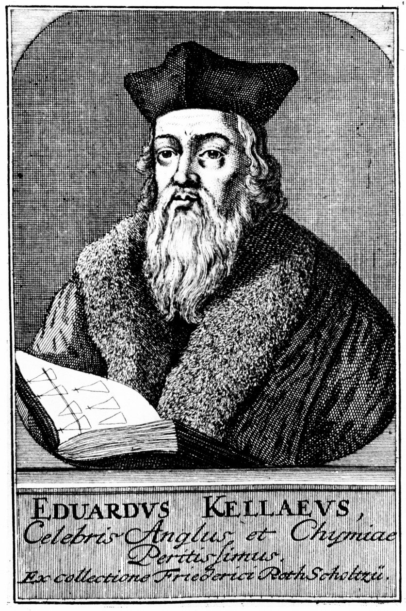 Edward Kelley, astrolog og alkymist, 1575 c1700 af Unbekannt