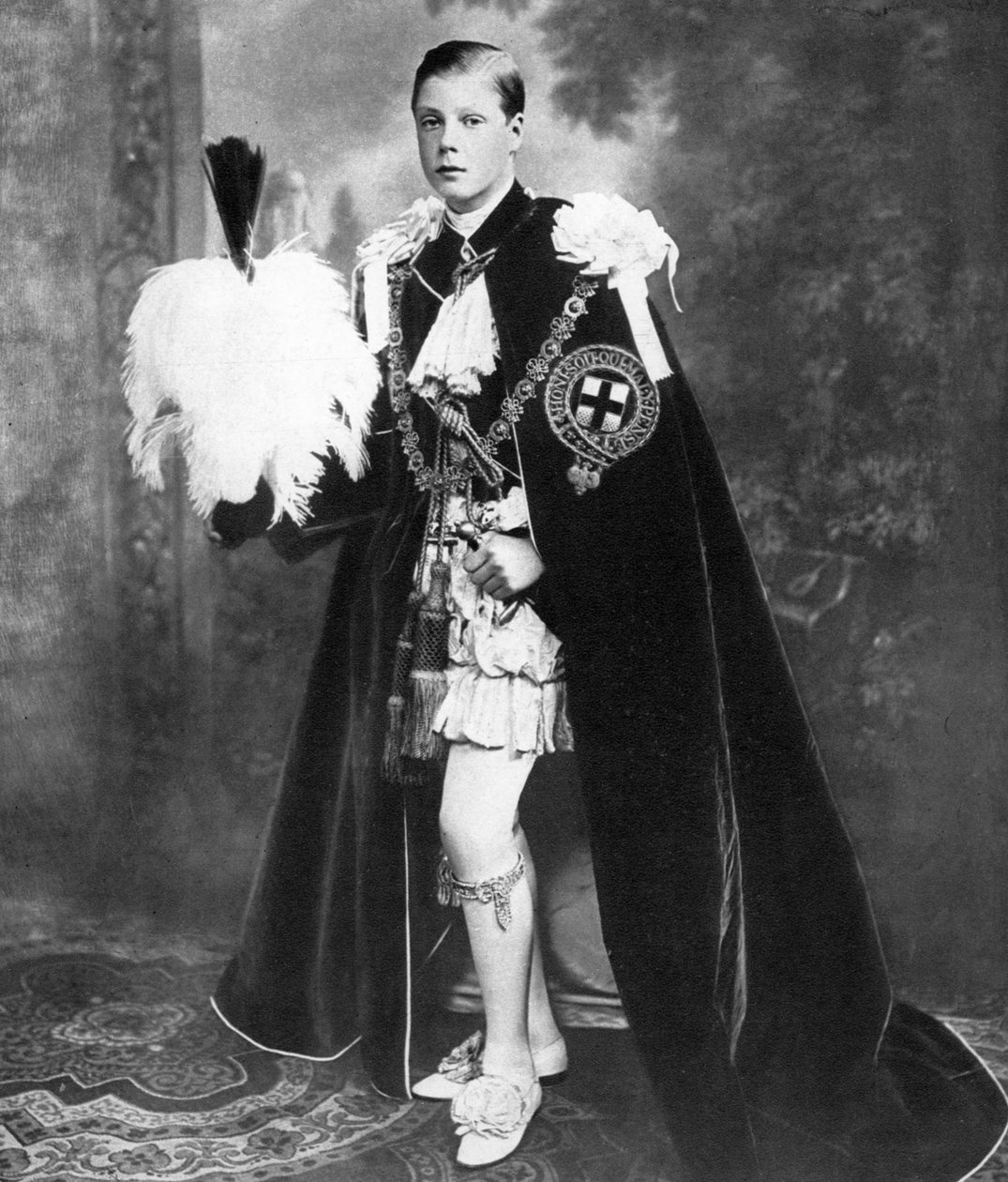 Edward, Prince of Wales som Ridder af strømpebåndet, begyndelsen af det 20. århundrede af Unbekannt