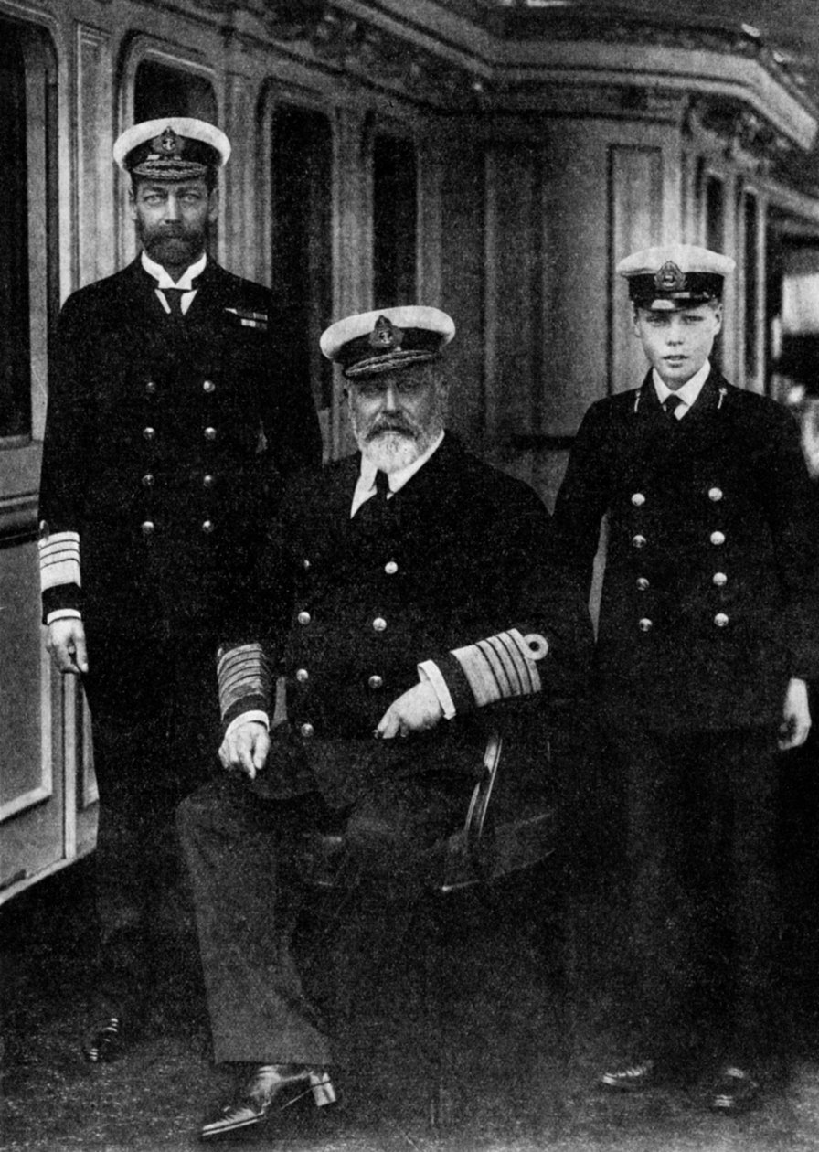 Edward VII, George V and the Prince of Wales, 1935 af Unbekannt