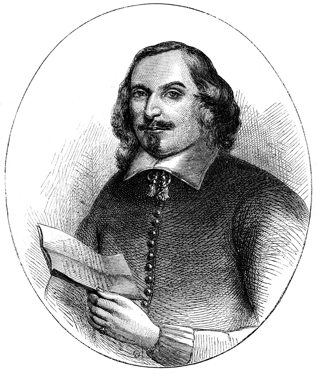 Edward Winslow, engelsk puritansk amerikansk kolonist, 1600-tallet c1880 af Unbekannt