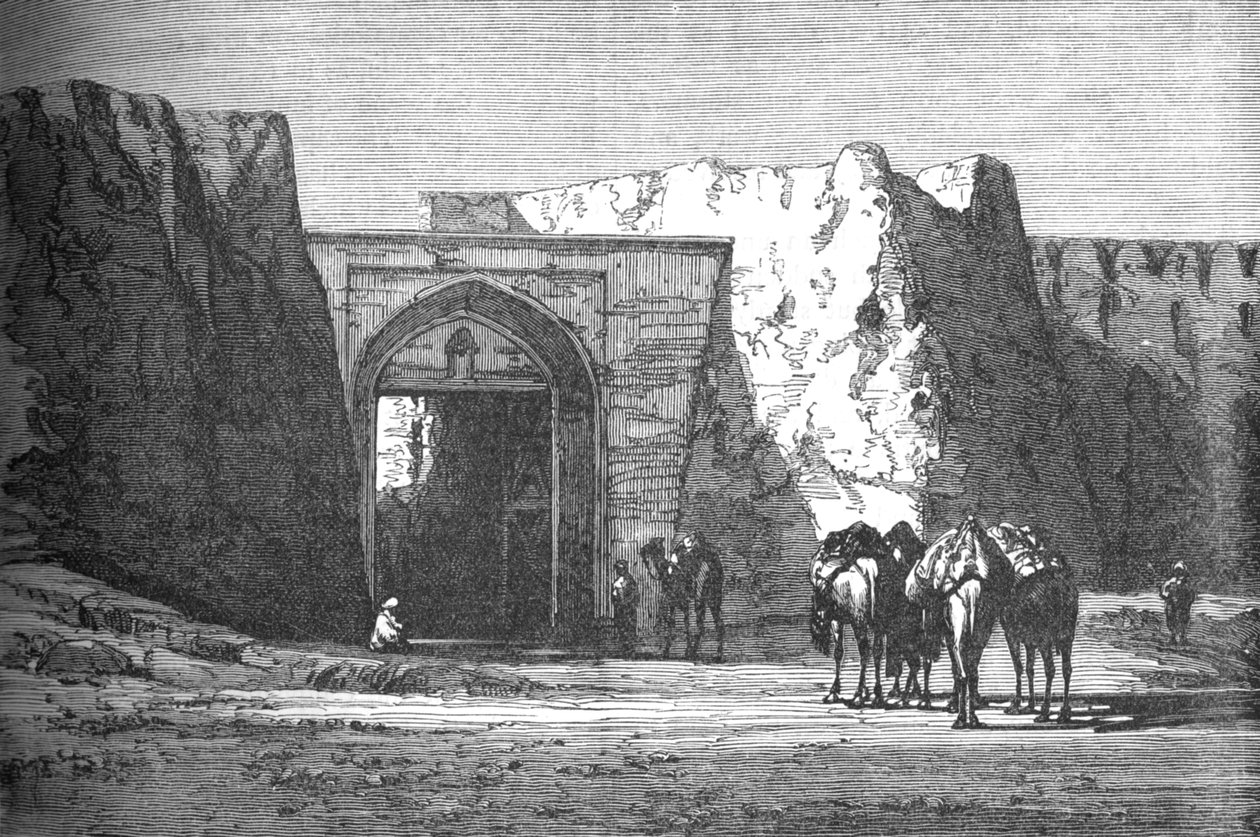 Eedgah, eller North Gate, Candahar, c1880 af Unbekannt