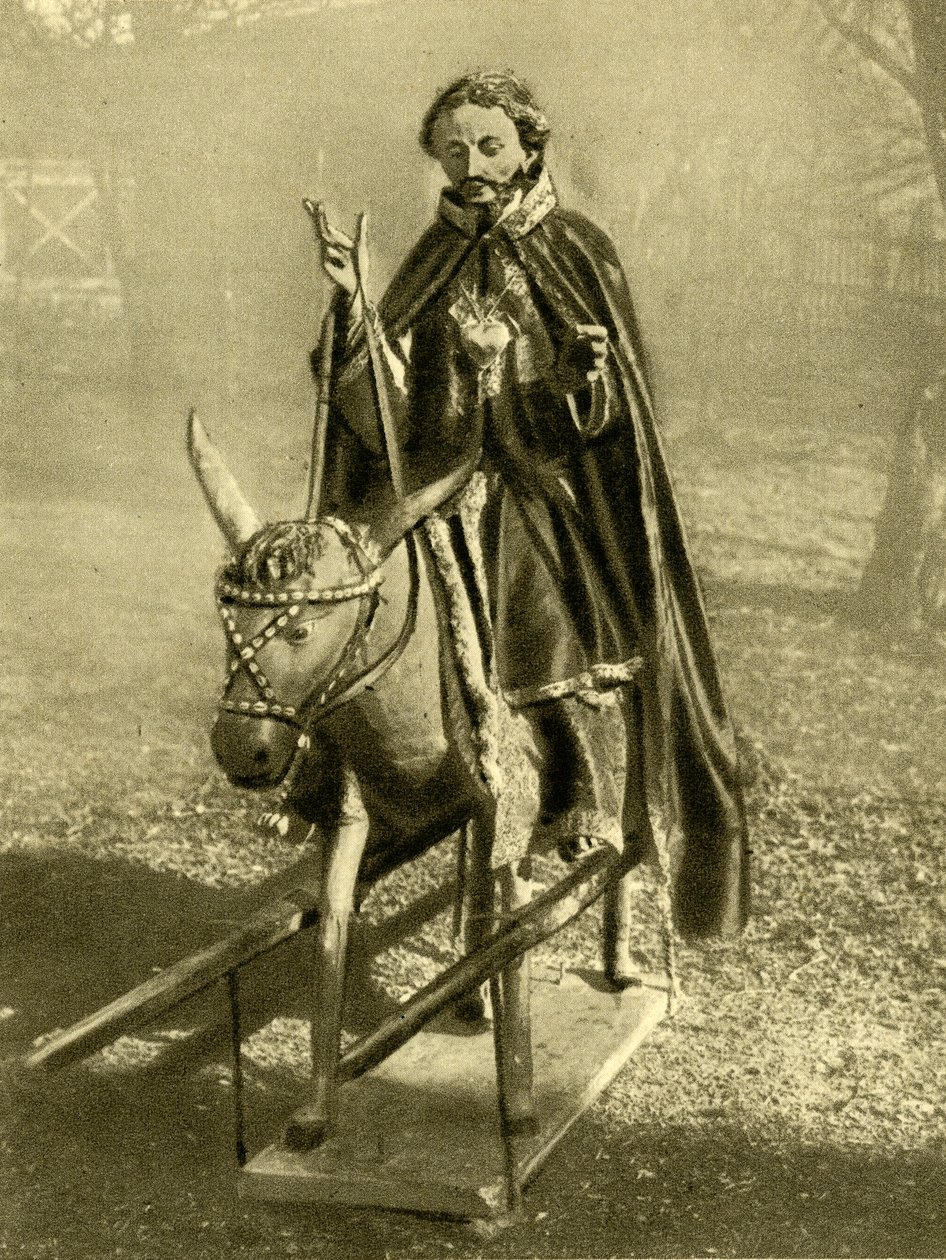Billede af Kristus, der rider på et æsel, Puch bei Hallein, Østrig, c1935. af Unbekannt