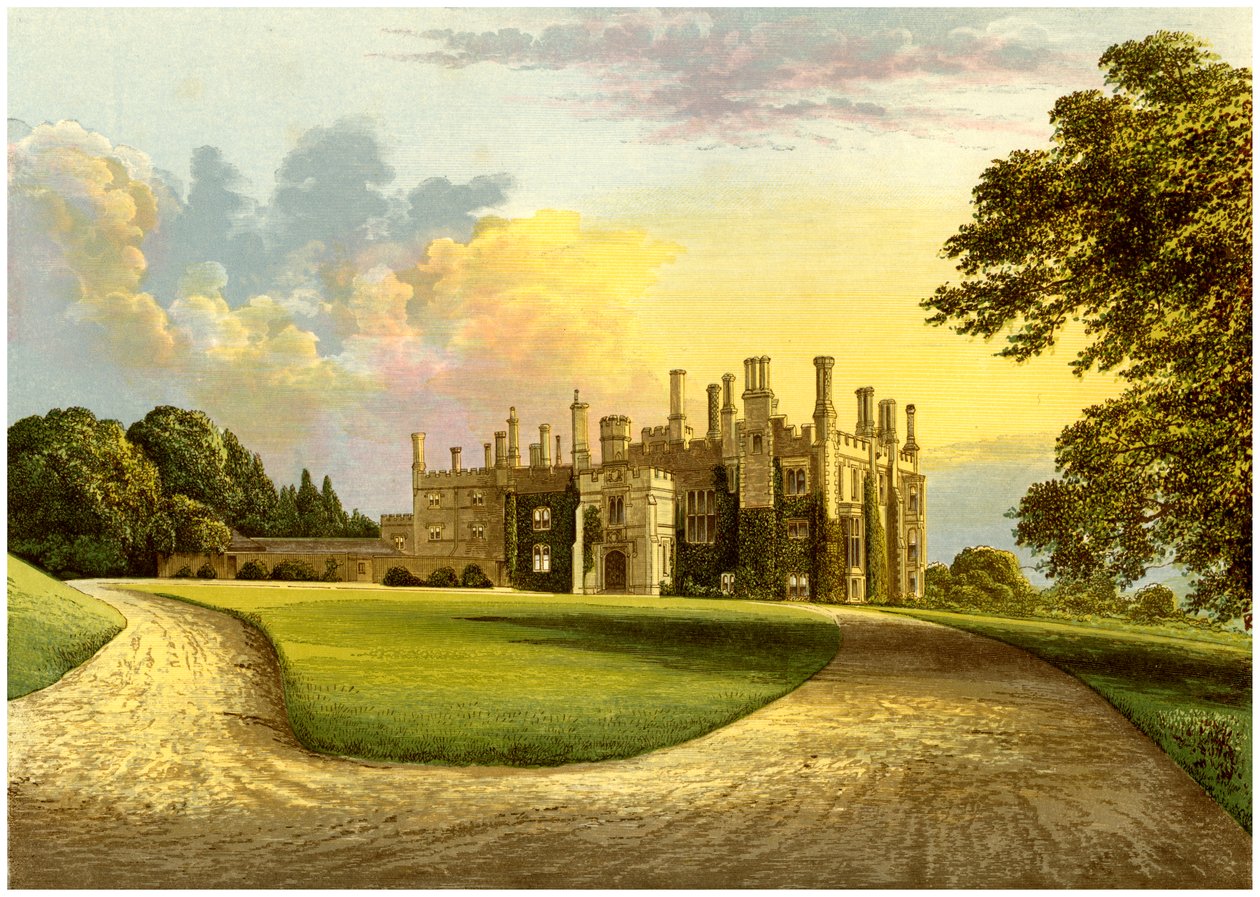 Eggesford House, Devon, hjemsted for jarlen af Portsmouth, c1880 af Unbekannt