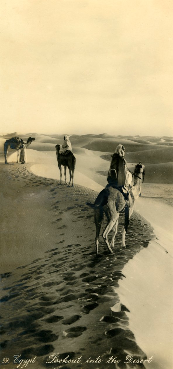 Egypten - Udkig ind i ørkenen, c1918-c1939. af Unbekannt
