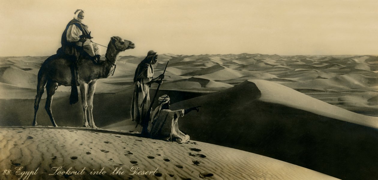 Egypten - Udkig ind i ørkenen, c1918-c1939. af Unbekannt