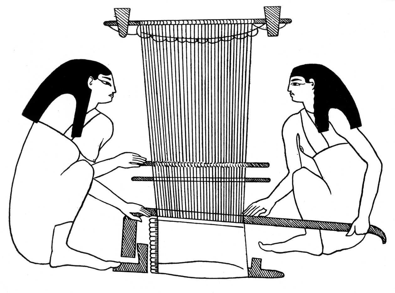 Egyptiske vævere, c3000 f.Kr. 1930 af Unbekannt