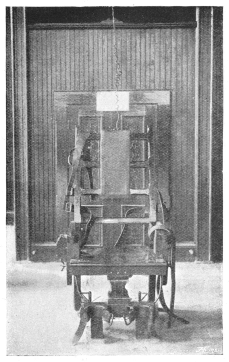 Elektrisk stol, 1898 af Unbekannt