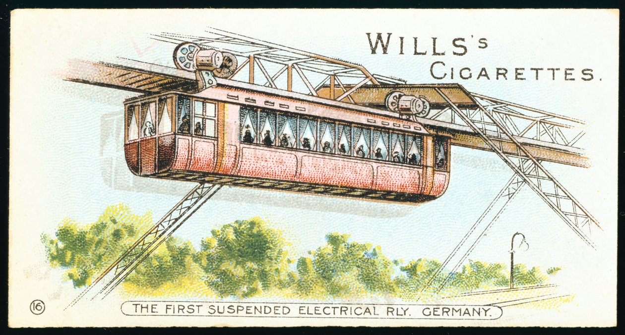 Elektrisk overliggende monorail ved Barmen-Elberfeld nu Wuppertal, Tyskland, 1901 af Unbekannt