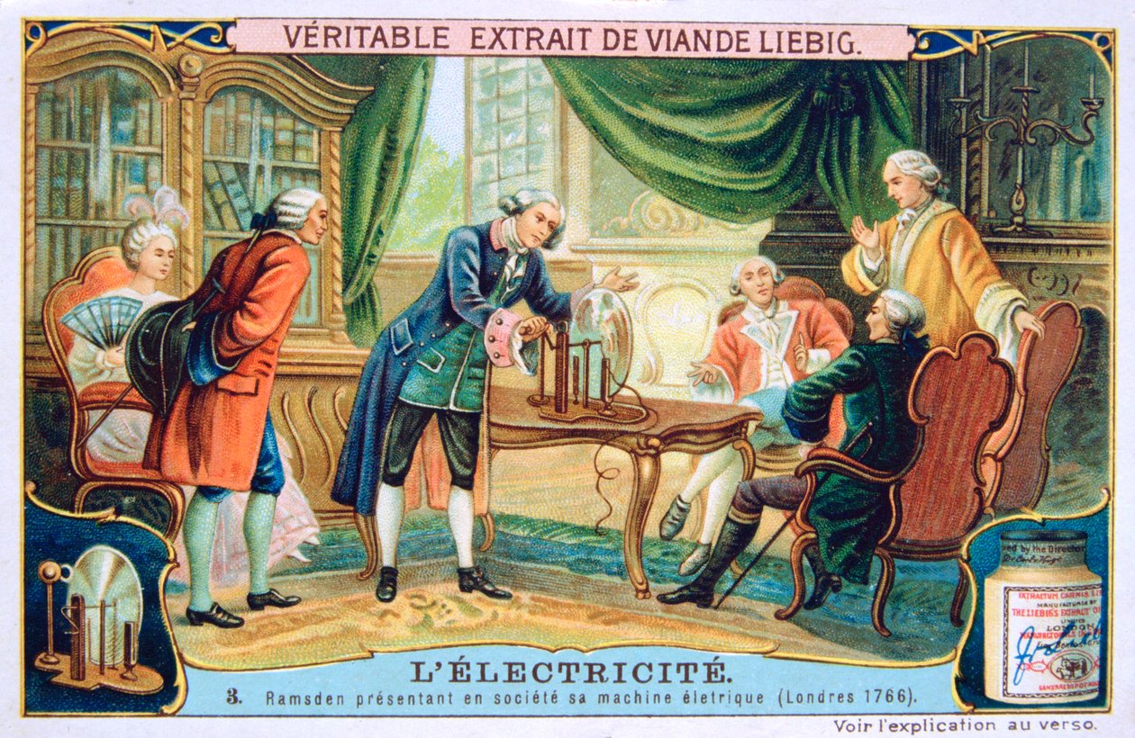 Elektricitetsdemonstration, London, 1766, c1900 af Unbekannt