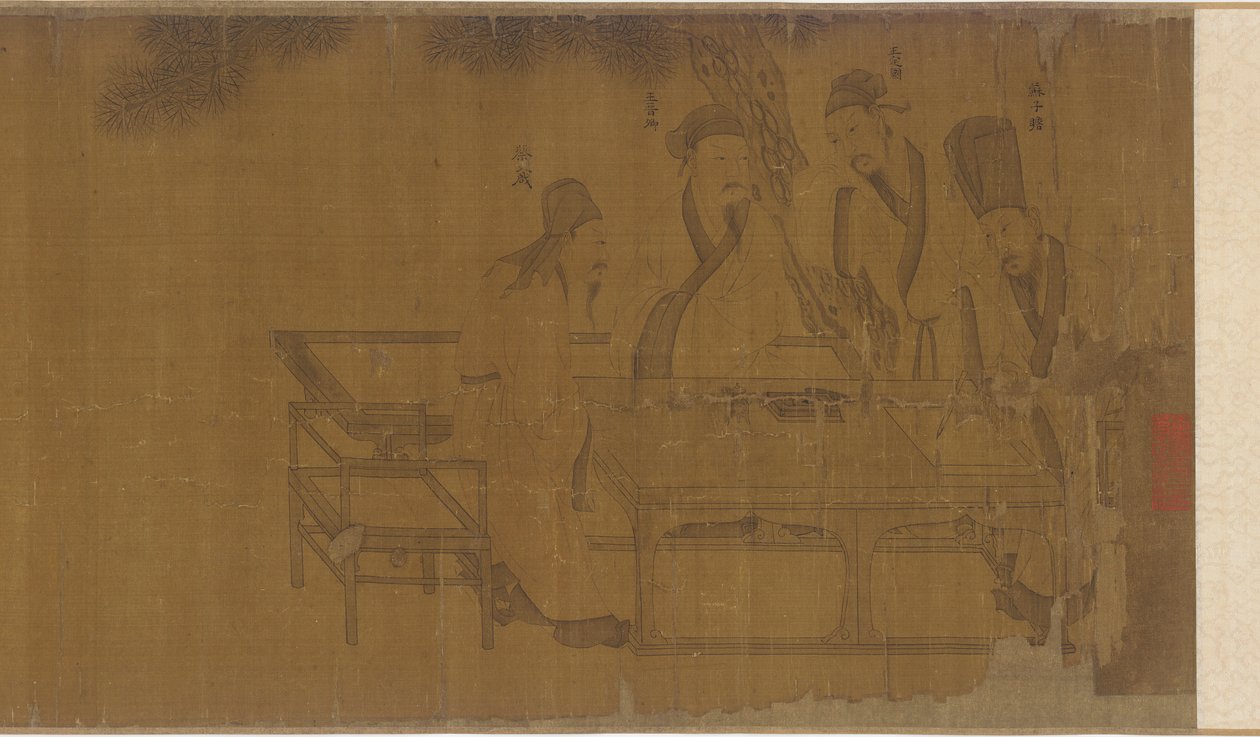 Elegant sammenkomst i den vestlige have, Ming-dynastiet, 1500-tallet. af Unbekannt
