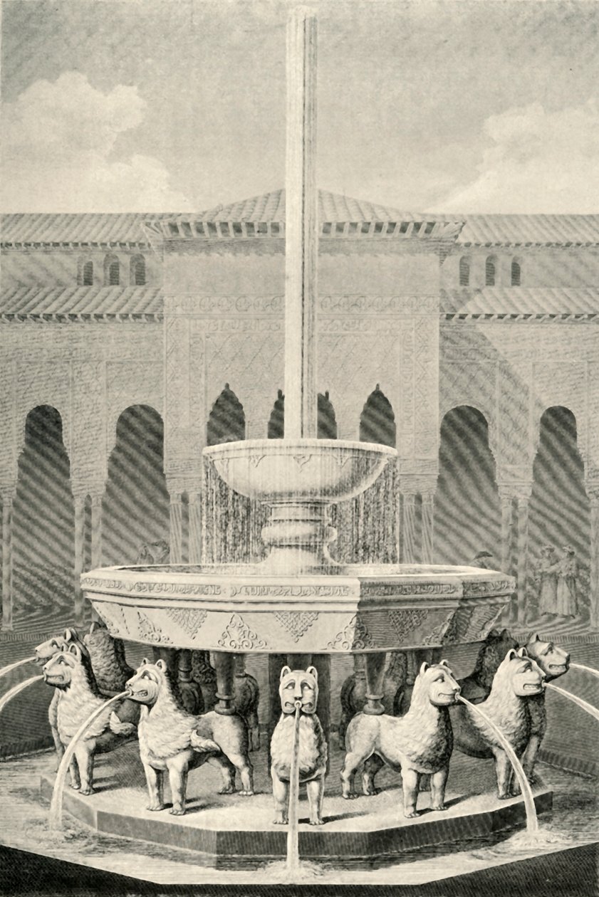 Forhøjning af Løvernes Fountain, 1800-tallet, 1907. af Unbekannt