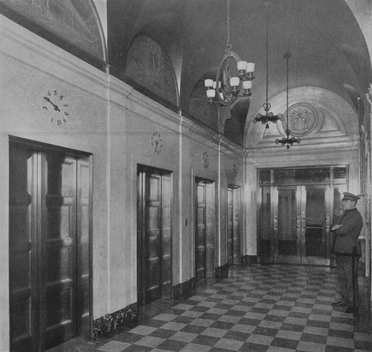 Elevator lobby, Chamber of Commerce Building, Newark, New Jersey, 1924 af Unbekannt