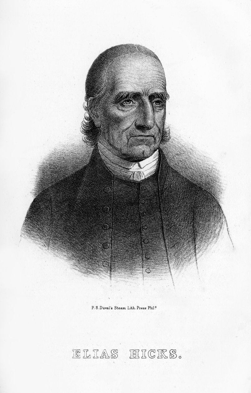 Elias Hicks, amerikansk prædikant, 1854 af Unbekannt