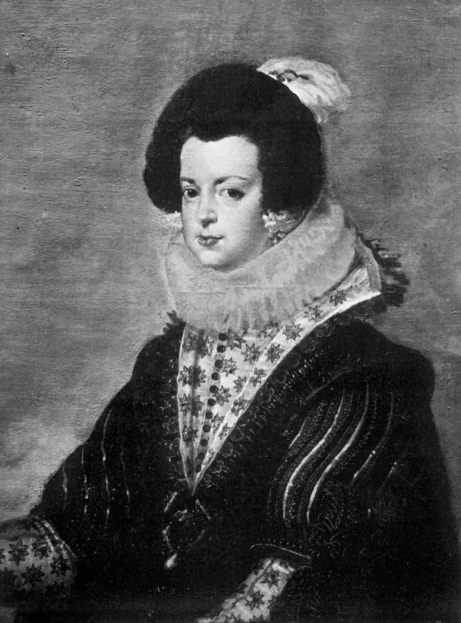 Elisabeth af Bourbon, hustru til kong Filip IV af Spanien, c1630 1901 af Unbekannt