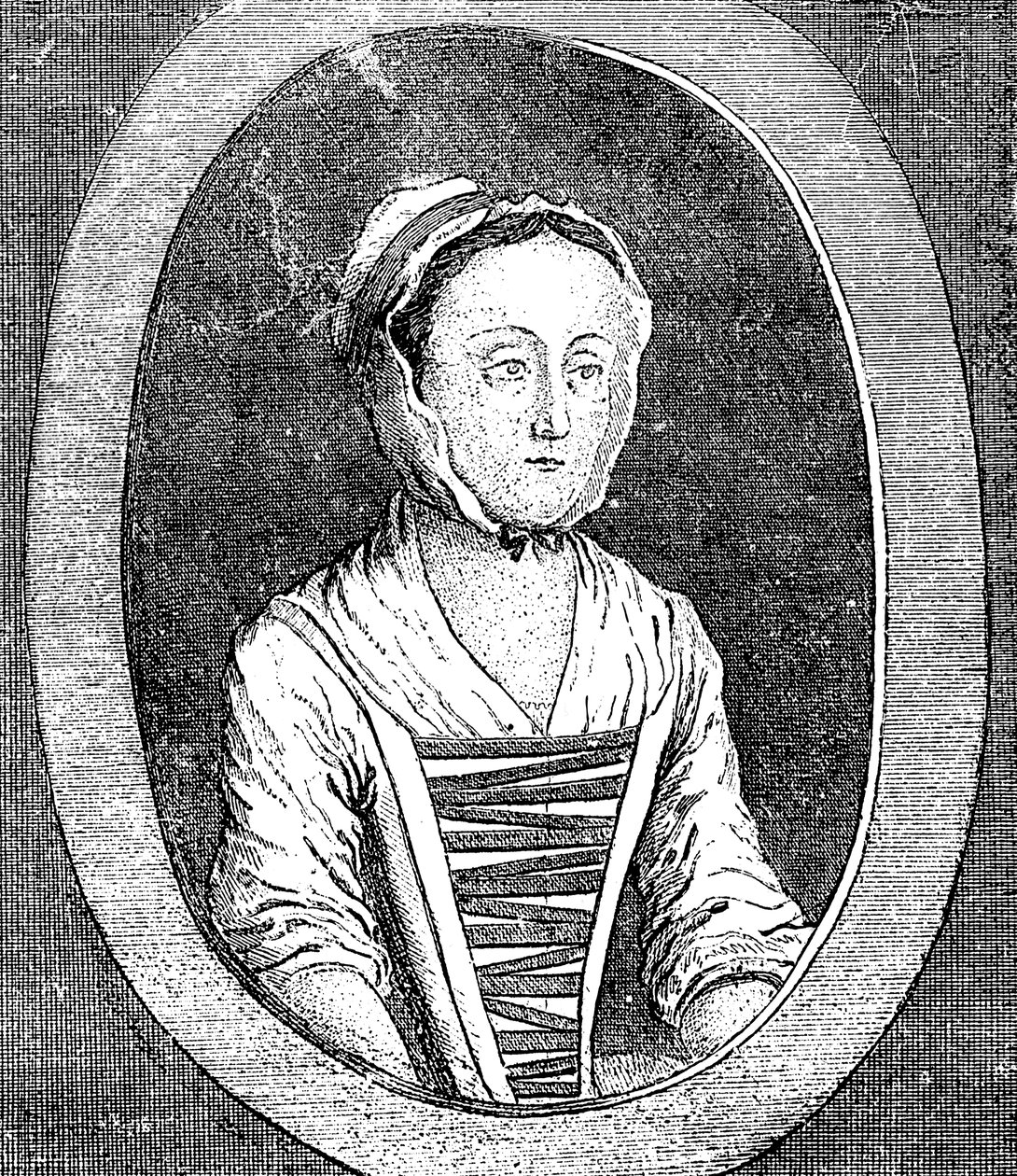 Eliza Canning fra livet, c1753 af Unbekannt