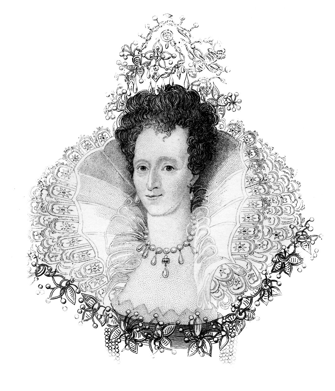 Elizabeth I, dronning af England, c1850 af Unbekannt