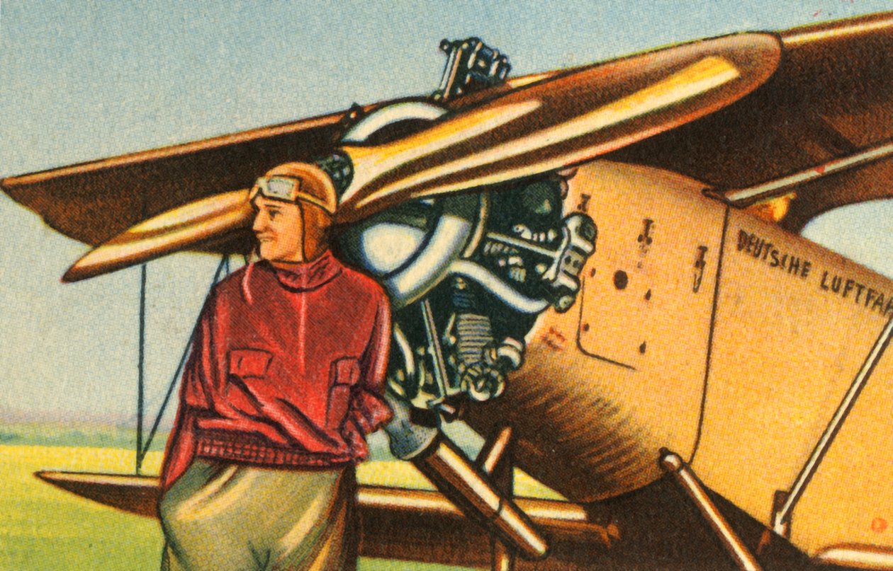 Elly Beinhorn med sit fly, 1932. af Unbekannt